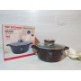 Кастрюля Top Kitchen (черный в белую точку, черный в оранжевую точку и синий) TК00052 24см 4,2 л