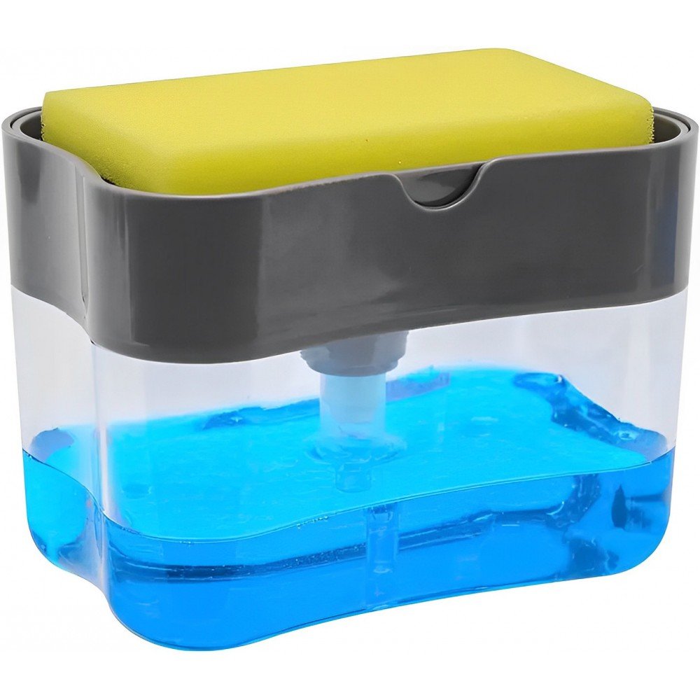 Органайзер для мочалок с мыльницей и дозатором Soap Pump Sponge Caddy SPSC30 PP Органайзер для мочалок с мыльницей и дозатором Soap Pump Sponge Caddy SPSC30 PP