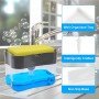 Органайзер для мочалок с мыльницей и дозатором Soap Pump Sponge Caddy SPSC30 PP Органайзер для мочалок с мыльницей и дозатором Soap Pump Sponge Caddy SPSC30 PP