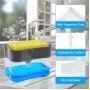 Органайзер для мочалок с мыльницей и дозатором нажимная Soap Pump Sponge Caddy