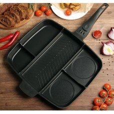 Сковорода Универсальная Антипригарная Гриль на 5 секций Magic Pan
