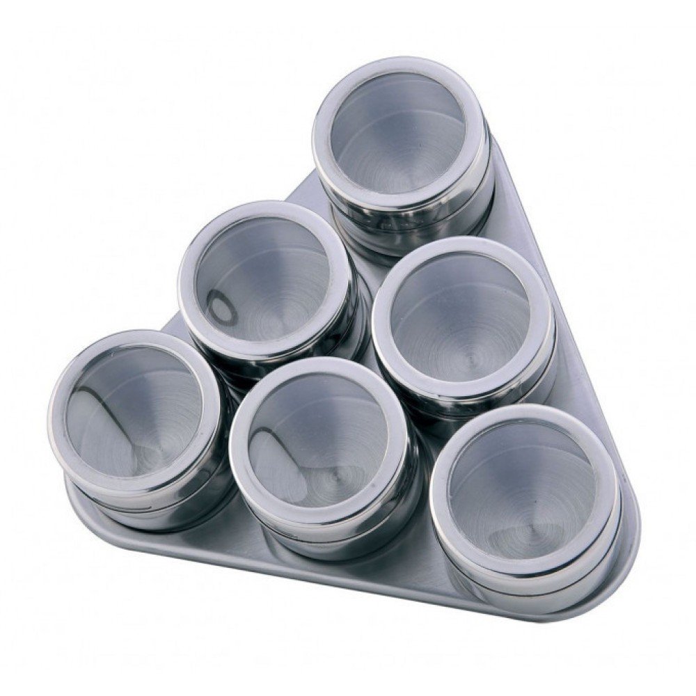 Набор баночек для специй на магните 6 шт. Набор баночек для специй на магните 6 шт.