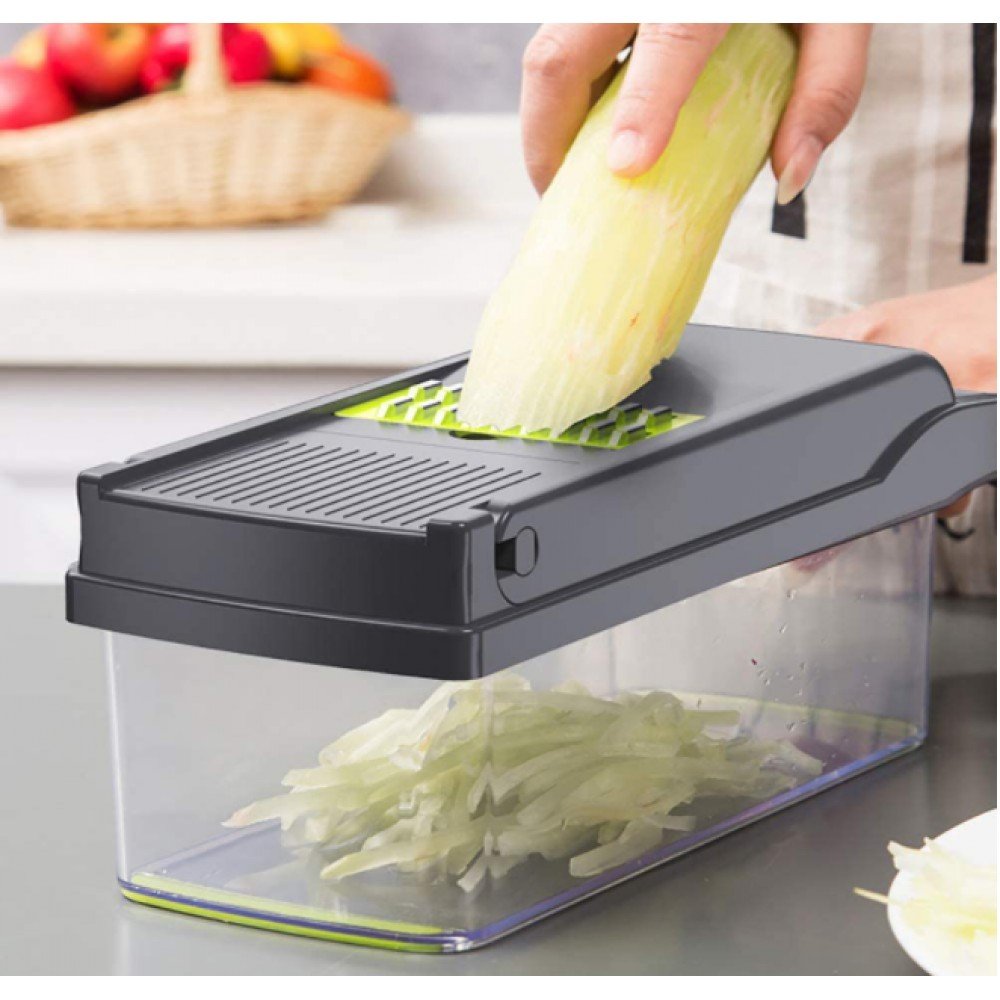 Овощерезка-измельчитель Veggie Slicer 14 в 1, ситечко для яиц и нож для очистки овощей KA-808 Овощерезка-измельчитель Veggie Slicer 14 в 1, ситечко для яиц и нож для очистки овощей KA-808