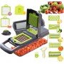 Овощерезка-измельчитель Veggie Slicer 14 в 1, ситечко для яиц и нож для очистки овощей KA-808 Овощерезка-измельчитель Veggie Slicer 14 в 1, ситечко для яиц и нож для очистки овощей KA-808