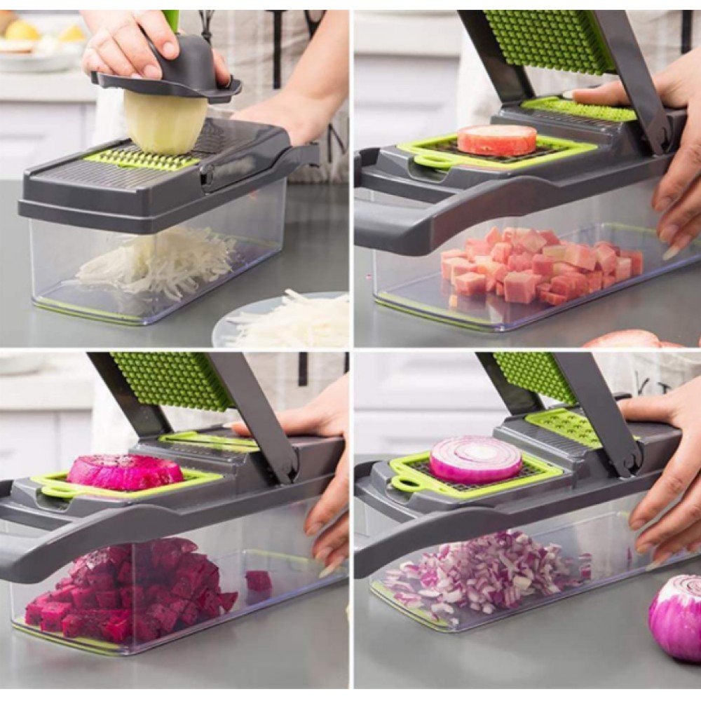 Овощерезка-измельчитель Veggie Slicer 14 в 1, ситечко для яиц и нож для очистки овощей KA-808 Овощерезка-измельчитель Veggie Slicer 14 в 1, ситечко для яиц и нож для очистки овощей KA-808