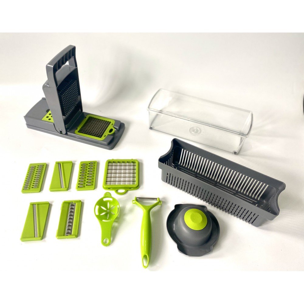 Овощерезка-измельчитель Veggie Slicer 14 в 1, ситечко для яиц и нож для очистки овощей KA-808 Овощерезка-измельчитель Veggie Slicer 14 в 1, ситечко для яиц и нож для очистки овощей KA-808