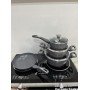 Набор посуды для кухни со сковородой гранит круглый ( 7 предметов) НК-314 серый Набор посуды для кухни со сковородой гранит круглый ( 7 предметов) НК-314 серый