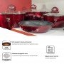 Набор кастрюль с гранитным мраморным покрытием 7 предметов Top Kitchen Deluxe TK00081