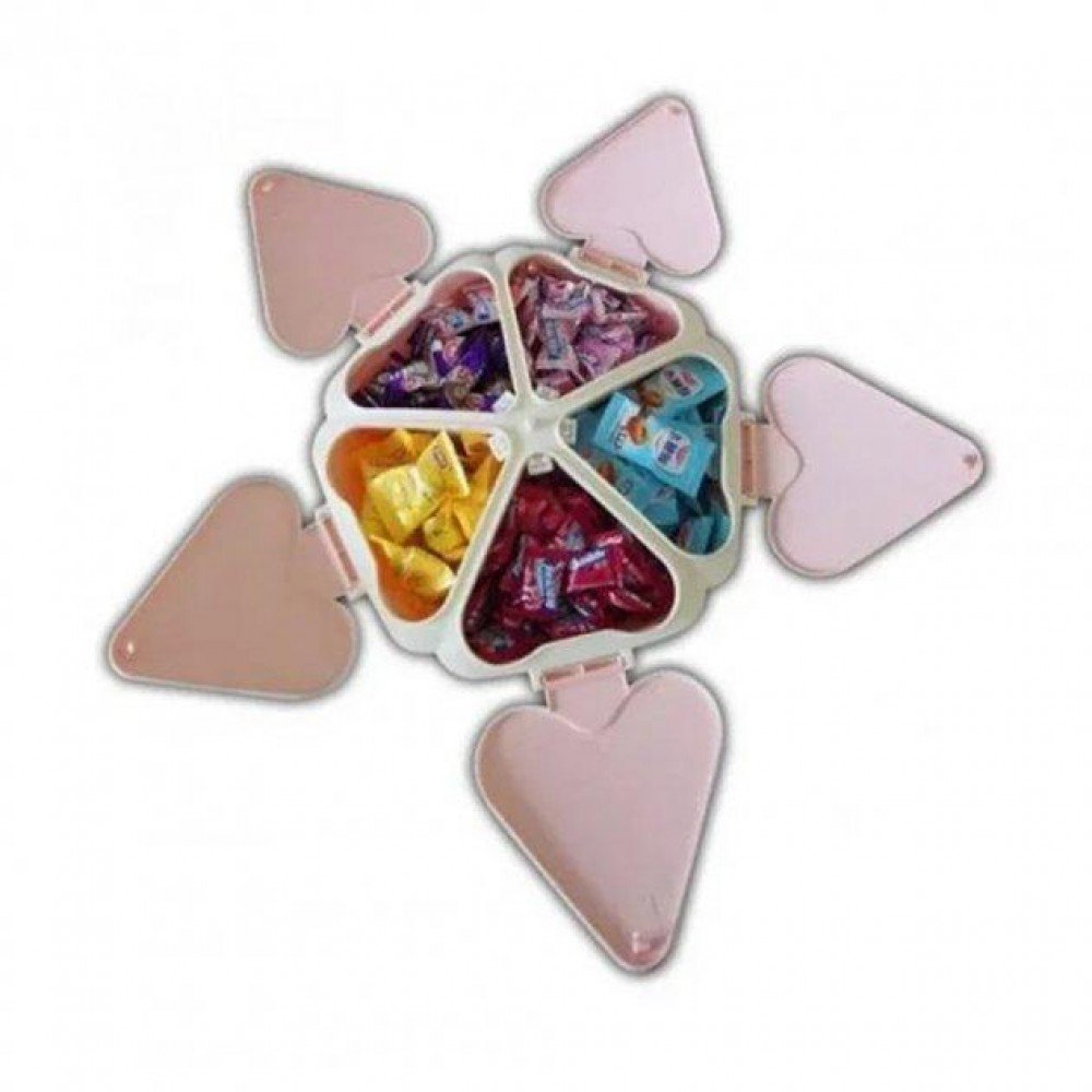 Органайзер для сладостей Peach Heart Shape 5 отсеков с подставкой для телефона Органайзер для сладостей Peach Heart Shape 5 отсеков с подставкой для телефона