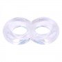 Эрекционное кольцо Duo Cock 8 Ball Ring, Clear 291022 CHISA