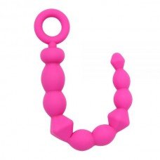 Анальная цепочка BENDY BEADS, Pink 291343