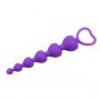 Анальная цепочка Heart Booty Beads-Purple 291353 CHISA
