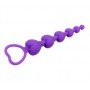 Анальная цепочка Heart Booty Beads-Purple 291353 CHISA