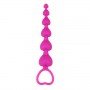 Анальная цепочка Heart Booty Beads, Pink 291340 CHISA