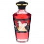 Разогревающее съедобное масло Sparkling Strawberry Wine, 100 мл SH2208 Shunga