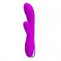 Вибратор с клиторальным стимулятором и функцией нагрева Wilbur, Purple 30781 LYBAILE