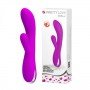 Вибратор с клиторальным стимулятором и функцией нагрева Wilbur, Purple 30781 LYBAILE