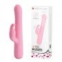 Вибромассажер с стимулятором клитора и ротацией JULIAN, Light Pink 30254 LYBAILE