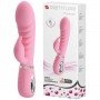 Вибромассажер ребристый Prescott, Light Pink 30221 LYBAILE