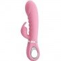 Вибромассажер ребристый Prescott, Light Pink 30221 LYBAILE