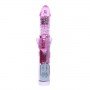 Вибратор с стимулятором клитора Throbbing Butterfly, Light Pink 30097 LYBAILE