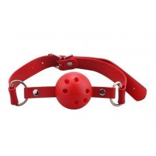 Кляп Breathable ball gag plastic, Red 280384