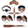 Набор для БДСМ игр BDSM-NEW PVC Snakeskin Bondage Set, Brown 281328 sLash