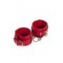 Наручники Leather Dominant Hand Cuffs, Red 280152 sLash