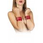 Наручники Leather Restraints Hand Cuffs, Red 280158 sLash