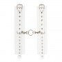 Наручники Leather Double Fix Hand Cuffs, White 281402 sLash