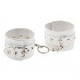 Наручники Leather Double Fix Hand Cuffs, White 281402 sLash