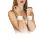 Наручники Leather Restraints Hand Cuffs, White 280159 sLash