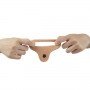 Анальная насадка с вибрацией 7" The Ultra Soft Double-Vibrating, Flesh 310185 LOVETOY