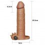 Насадка с вибрацией Add 3" Vibrating Penis Sleeve, Brown 310330 LOVETOY