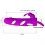 Насадка с вибрацией Rabbit, Rosy 30523 LYBAILE