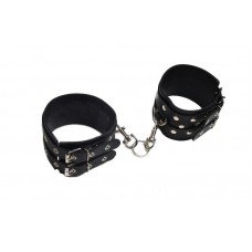 Оковы Leather Double Fix Leg Cuffs, Black 280190