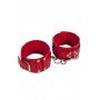 Оковы Leather Dominant Leg Cuffs, Red 280155 sLash