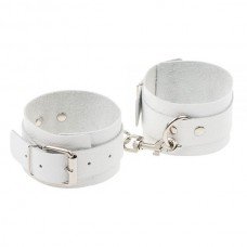 Оковы Leather Standart Leg Cuffs, White 281409