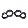 Фиксатор для запястий и лодыжек Fixation Me Ankle, Smooth Black 280361 sLash