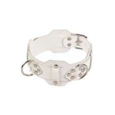 Ошейник VIP Leather Collar, White 280171