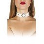 Ошейник Leather Restraints Collar, White 280165 sLash