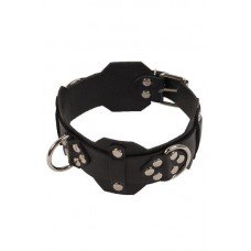 Ошейник VIP Leather Collar, Black 280169