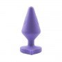 Анальный плаг Small Luv Heart Plug, Purple 291302 CHISA