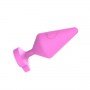 Анальный плаг Large Luv Heart Plug, Pink 291303 CHISA