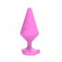 Анальный плаг Large Luv Heart Plug, Pink 291303 CHISA