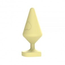 Анальный плаг Large Luv Heart Plug, Yellow 291304