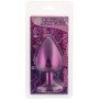Анальная пробка, Purple Metal Luxe, Amethyst, L 280567 CRYSTAL