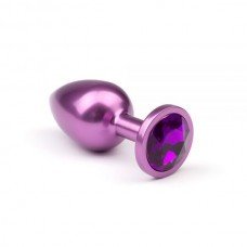 Анальная пробка, Purple Metal Luxe, Amethyst, L 280567