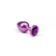 Анальная пробка, Purple Metal Luxe, Amethyst, S 280569