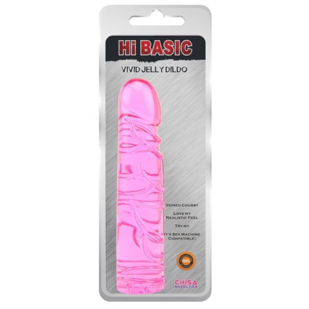 Фаллоимитатор VIVID JELLY DILDO, Pink 291411 CHISA